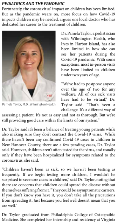 Article about Pamela Taylor