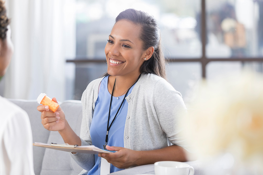 Mental health professional discusses a patient's medication