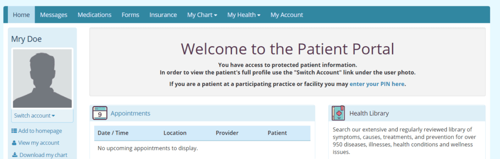 WH Patient Portal 