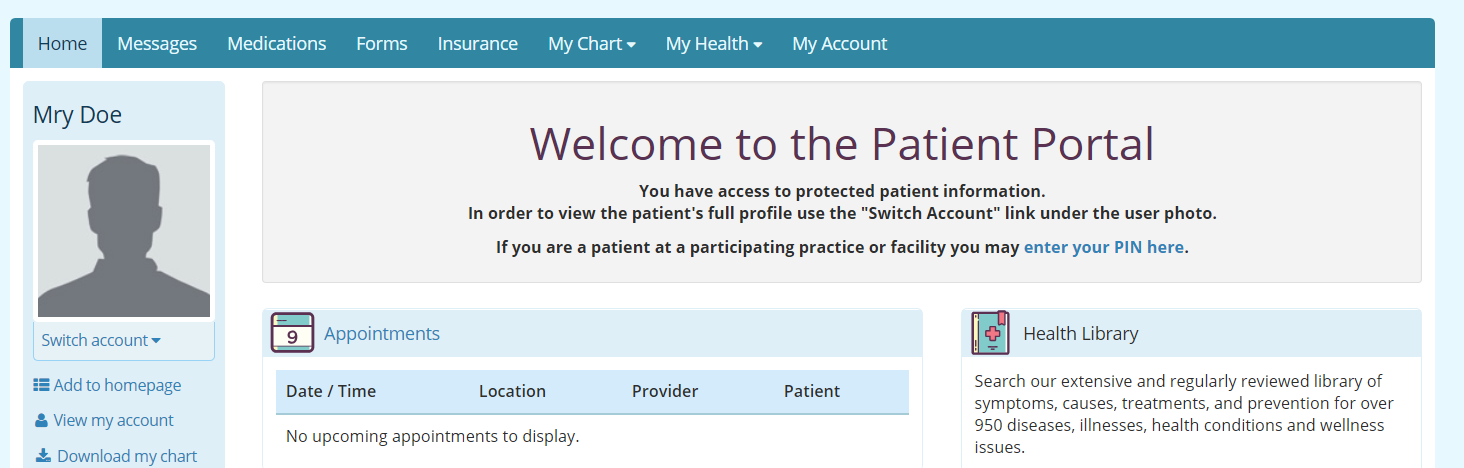Wilmington Health Patient Portal