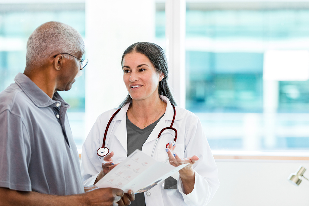 Doctor visiting patient