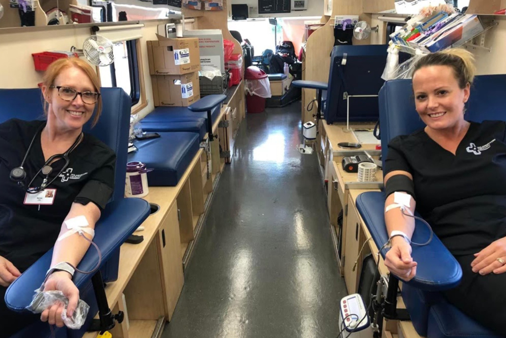 Wilmington Health providers donating blood